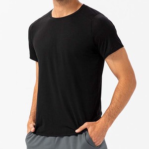 Camiseta de Algodón 100% Tejida, Estilo Casual, Diseño Liso, Impresión Serigráfica, Tejido Grueso, Camiseta Lisa - Product Image 5