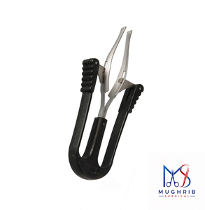 Pince à épiler automatique avec manche en plastique, 10cm, en acier inoxydable, pointe inclinée, outil de beauté durable pour usage domestique - Product Image 4