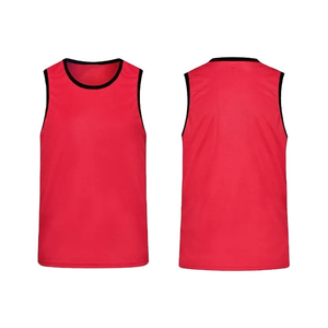 Unisex Light Blue Sleeveless Mesh Sports Vest Round Neck Breathable Polyester <b>Training</b> Jersey for Adults All Seasons - Product Image 4