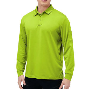 Polo à manches longues ajustables pour homme, avec poignets élastiques, idéal pour le sport - Product Image 1