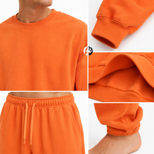 Combinaison en polaire surdimensionnée pour homme, conçue avec un tissu en polaire épais, coupe décontractée, toucher doux et chaleur confortable pour la maison et les voyages. - Product Image 5