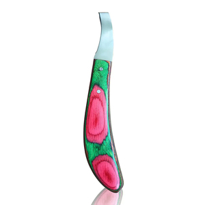 Cuchillo para Pezuñas de Acero Inoxidable en Miniatura para Uso Veterinario Profesional, Instrumentos Obstétricos, Mango de Madera Personalizado, Alta Calidad OEM - Product Image 2