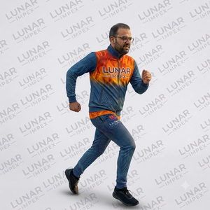 Conjunto Deportivo de Invierno al por Mayor con Estampado Gráfico de Llamas Personalizado para Hombre, Chaqueta Deportiva con Cremallera Completa, Transpirable y Ecológica para Correr - Product Image 6