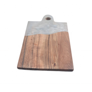 ถาดไม้อะคาเซียทำด้วยมือทำจากไม้อีพอกซี่ขนาด45x23x1.5ซม. สำหรับห้องครัวอาหาร - Product Image 2