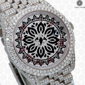 Montre mécanique de luxe pour homme en acier inoxydable, cadran 40 mm, bracelet 20 mm, fermoir caché à bouton-poussoir, étanche - Product Image 1