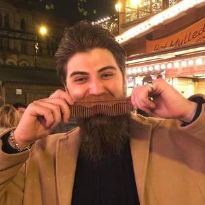 Wooden Mustache Shaped Comb Rustic Design Handmade Wooden <b>Beard</b> Comb Anti Static Comb for Salon and Personal <b>Care</b> - Product Image 2