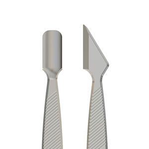 Pousse-cuticules professionnel en acier inoxydable léger à double extrémité réutilisable, outils de nettoyage des ongles de haute qualité pour la manucure - Product Image 2