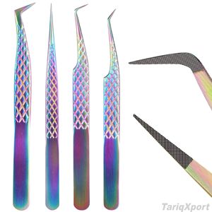 Pinzas de Precisión para Extensión de Pestañas de Acero Inoxidable de Alta Calidad con Punta Lisa y Diseño de Logotipo Personalizado de Fábrica - Product Image 3