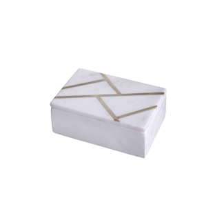 Boîte carrée élégante en marbre, faite à la main, pour emballage de roses, boîtes à fleurs aux prix incroyables - Product Image 1