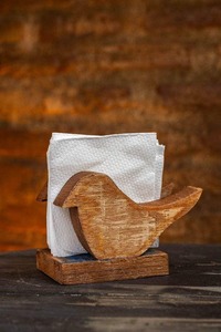 Porte-mouchoirs en bois de qualité supérieure, élégant, pour table à manger, cuisine, salle de bain, bureau et maison, en vente - Product Image 3