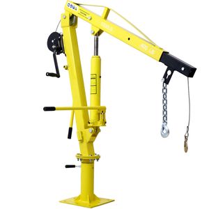 1000 lb. Grúa hidráulica de gran capacidad para camioneta con cabrestante manual y grúa de pluma para plataforma de camión - Product Image 3