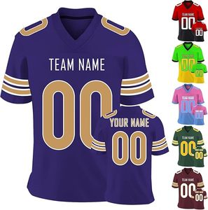 Top Sale Breathable American Football Jersey Men's Plus Size Sportswear Short Sleeves 100% Polyester Custom Colors - Product Image 4
