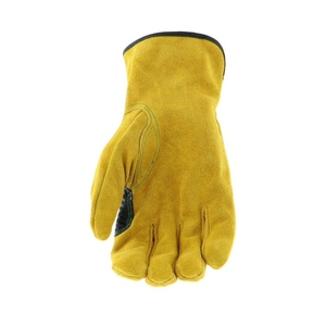 Guantes de Trabajo de Cuero Vacuno de Primera Calidad, Resistentes a la Abrasión, para Jardinería, con Puño Elástico - Product Image 4