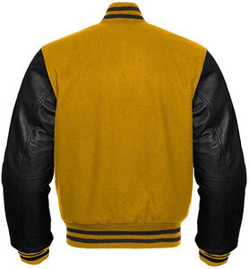 Veste universitaire unisexe Crescent Wear verte, style preppy, col rabattu, broderie lettre F, coupe classique, coupe-vent d'hiver, fermeture éclair - Product Image 4