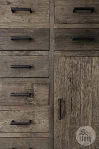 <b>Rustic</b> Solid Wood Living Room <b>Cabinet</b> With Flat Panel Door And Multiple Drawers Antique Storage Furniture - Product Image 3