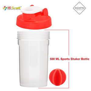 ME-Swastik Plastic <b>Shaker</b> <b>Bottle</b> with Lid Reusable Washable Modern Design for Travel Camping & Outdoor Use 450ml Capacity - Product Image 3