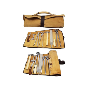 Kit d'outils de soin des sabots pour chevaux de qualité supérieure, 100 % polyester, 8 pièces, pour le toilettage des sabots, l'entretien des ferroies et les soins vétérinaires, respirant - Product Image 4