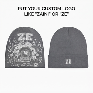 หมวกบีนนี่ ZAINI พรีเมียม 100% อะคริลิกถัก สำหรับผู้ใหญ่ แบบยูนิเซ็กซ์  ลายการ์ตูน  ถักด้วยเครื่องจักร สำหรับเล่นสกีกลางแจ้งและสวมใส่ลำลอง - Product Image 1