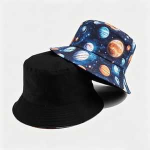 Chapeau Bob Unisexe Imprimé Floral en Toile de Coton Décontracté Printemps-Été 56-58CM Adulte - Product Image 3