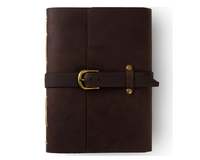 Carnet en cuir personnalisé en gros, fait main, avec papier en coton blanc, sangle en cuir, couverture rigide, style vintage, idéal comme cadeau ou journal intime