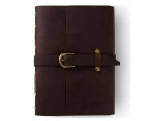 Wholesale Custom Leather Journal Unique Handmade White Cotton <b>Blank</b> Paper Leather Strap Book Handmade Journal Dairy <b>Notebook</b> - Product Image 4