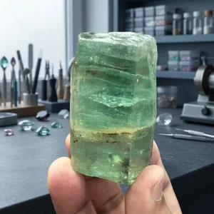 BAITHU GEMS MINERALS, Piedra de Cristal de Aguamarina Natural de Karur Pulida de Calidad, Personalizada, para Joyería, Coleccionistas, Espiritualidad - Product Image 2