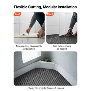 Tappeto Drenante Antiscivolo in PVC di Grado Commerciale 3 x 50 piedi, Tappetino Anti-Schizzi per Aree Umide, Tappeto Cavo in Rotolo, Pavimentazione in Plastica per - Product Image 5