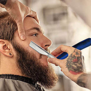Manufacturer of Custom Logo Stainless Steel Barber Folding <b>Razor</b> for Face & Body Use <b>Single</b> <b>Blade</b> Lightweight 43g - Product Image 3