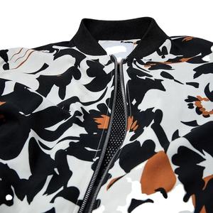 Nouvelle mode veste universitaire broderie décontracté chaud automne col rond fermeture éclair unisexe haute qualité impression Letterman femmes veste - Product Image 3