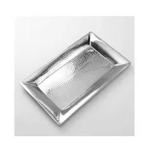 Plateau de service en métal pour grandes occasions, plateau de présentation décoratif haut de gamme pour réception de mariage et cérémonie culturelle - Product Image 1