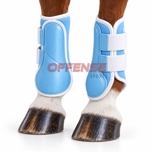 Bottes de brossage pour chevaux légères avec doublure rembourrée, fermetures sécurisées et soutien flexible pour une utilisation équestre quotidienne confortable - Product Image 2