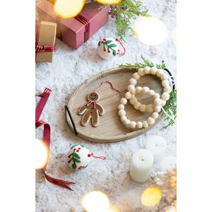 3.1 \ "Set di ornamenti per palline di Natale in feltro di lana Dia/Polyfoam di agrifoglio di bacche 8 palline appese Decorative per feste sull'albero - Product Image 5