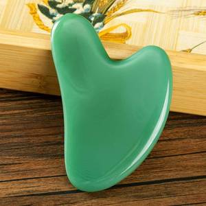 Wholesale Best Price Handmade Green Crystal Carved Resin Gua Sha Figurine High Quality Customized Sizes Religious Love CRAFT - Product Image 1
