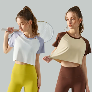 Camiseta Corta para Mujer, Ropa de Algodón a la Moda, Venta al Por Mayor Directa de Fábrica - Product Image 5