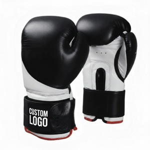 Guantes de Entrenamiento de MMA con Logotipo Personalizado, de Cuero PU con Cordones en los Dedos, que Absorben la Humedad, Equipo de Combate - Product Image 1