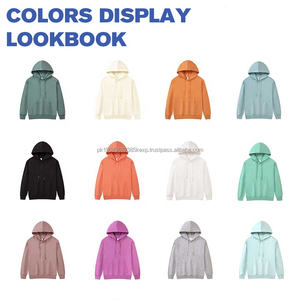 Sweat-shirt à capuche unisexe en coton French Terry 330 g/m², personnalisable avec logo OEM, décontracté, uni - Product Image 6