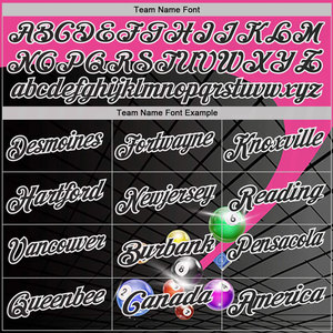 Camiseta Polo Personalizada Negra, Rosa y Blanca con Diseño de Bolas de Billar, Transpirable, de Secado Rápido, para Golf, con Logotipo Personalizado - Product Image 5