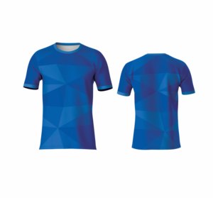 T-shirt personnalisé à impression intégrale par sublimation, tissu polyester doux, évacuation de l'humidité, coupe confortable, idéal pour les vêtements de sport - Product Image 1
