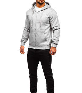Conjunto Deportivo de Invierno para Hombre, con Sudadera con Cierre y Pantalones Acampanados, Cómodo, Elegante y Moderno, Producto OEM - Product Image 1