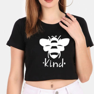 High Performance Lightweight Best Service Breathable Slim Fit Short Sleeve Reasonable Price Custom Logo Printed Women Crop Top - Product Image 1