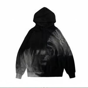 เสื้อฮู้ดแฟชั่นผู้ชายสำหรับฤดูหนาว ผ้าฝ้ายฟลีซ 100% ทรงโอเวอร์ไซส์ สวมใส่สบาย สไตล์สตรีทแวร์ มีกระเป๋า - Product Image 1