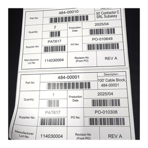 Papier d'étiquette personnalisé adhésif de prix usine et autocollant de rouleau d'étiquette de code à barres de transfert - Product Image 3