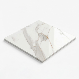 Carrelage de sol en porcelaine de luxe 60x60cm, aspect marbre blanc, 600x600mm, carrelage intérieur, carreaux polis et émaillés pour sol - Product Image 2