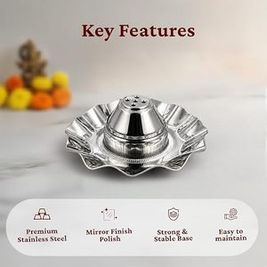 Brûleur d'encens artisanal indien pour usage religieux, support pour agarbatti toutes saisons - Product Image 2
