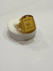 Wholesale Gold Plated Brass Men’s Pattern <b>Statement</b> <b>Ring</b> Bold Fashion Jewelry Gift Handmade Bulk Product - Product Image 4