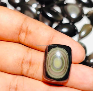 Pierre précieuse en obsidienne arc-en-ciel naturelle, cabochon, poli, forme mixte, toutes tailles, certifié, sans traitement, pierre précieuse pour bijoux - Product Image 3