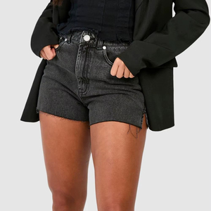 Shorts cargo en jean vintage tendance pour l'été, style streetwear, pour femmes, shorts en jean déchirés, coupe droite, baggy, mini-short sexy pour femmes - Product Image 3