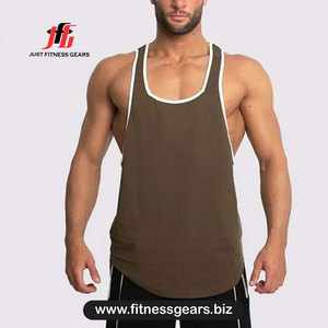 Débardeur bleu dégradé pour homme, séchage rapide, col rond, sportif, tricoté, sans manches - Product Image 1