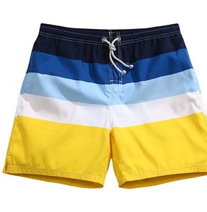 Nouveau short de bain pour enfants en coton respirant à séchage rapide, personnalisé, style décontracté, avec logo uni blanc - Product Image 4