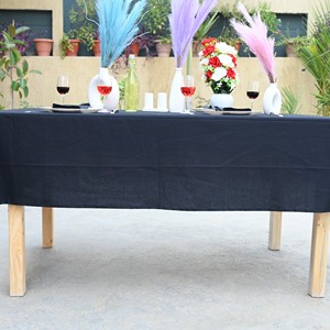Cotton Customizable <b>Tablecloth</b> Solid Color Woven Modern Style Washable Eco-Friendly Durable Banquet Use Party Outdoor - Product Image 2